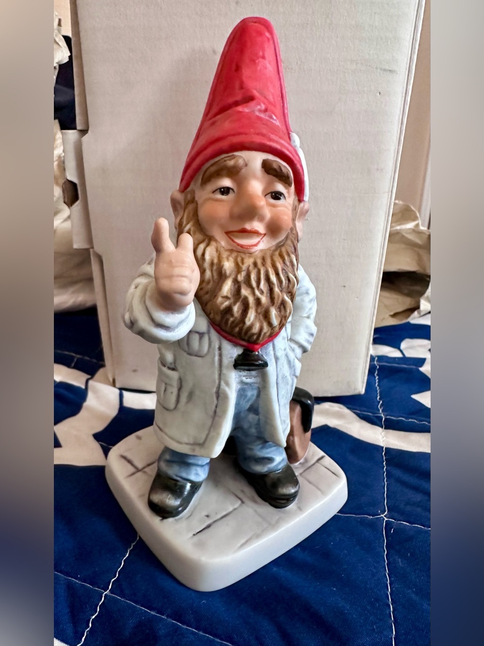 Vintage  Goebel Co-Boy "Doc" The Doctor Gnome Figurine